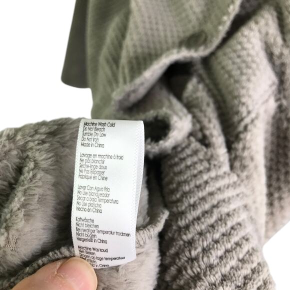 PJ Salvage Long Cardigan Womens Size Medium Gray Long Sleeve Soft Fleece NWT - Picture 7 of 10